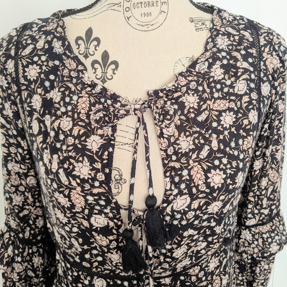 NWOT Amuse Society La Palma Boho Floral Dress - Picture 5 of 9